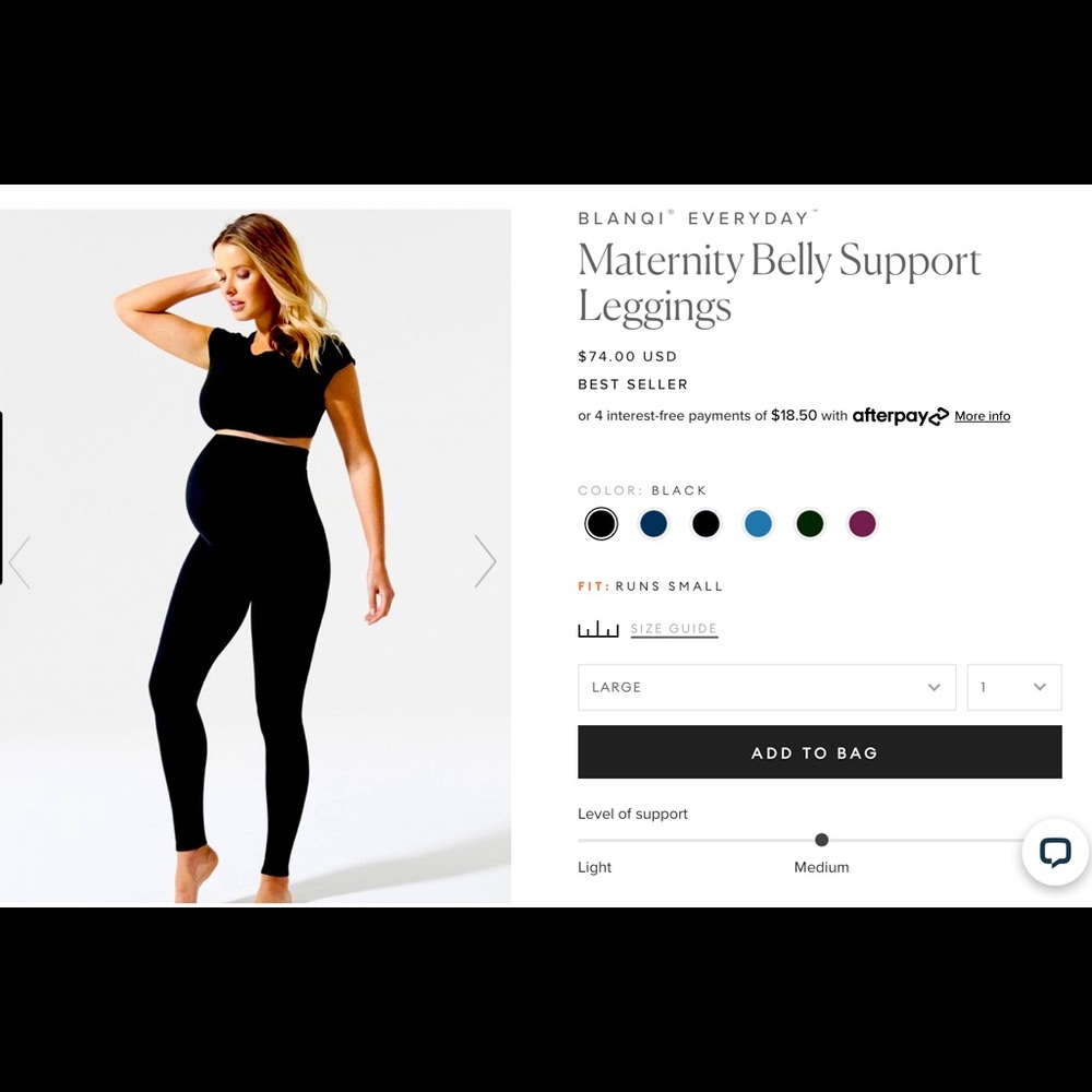 Brand New!! BLANQI Everyday maternity leggings